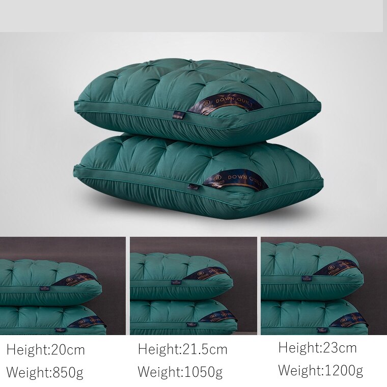 1pc 48x74cm cama travesseiro poliéster cama hotel coleção macio confortável sono saúde para dormir almofadas ortopédicas