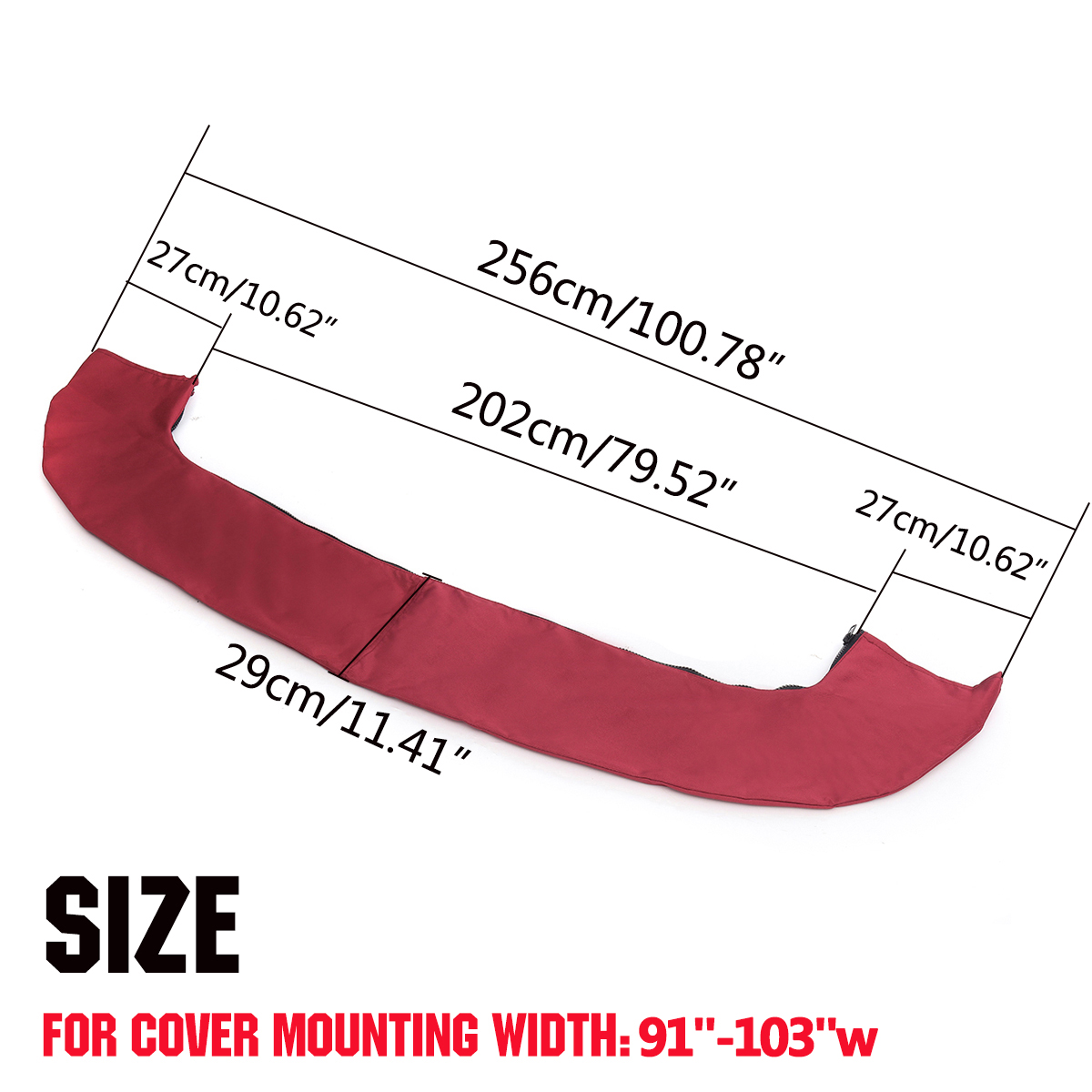 600D 3 Bow Bimini Top Boot Cover No Frame Waterproof Yacht Boat Cover with Zipper Anti UV Dustproof Cover Marine Accessories: Silver