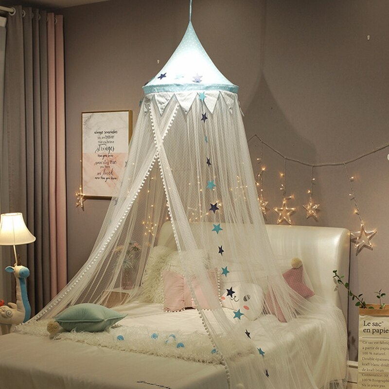 Baby Princess Mosquito Net decorazioni per la camera dei bambini culla lettino letto tenda a baldacchino tenda a cupola appesa culla rete tenda sospesa