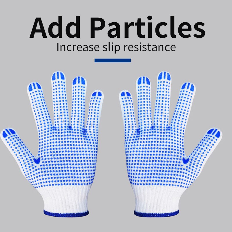 12 pairs Silicone Protective Safety Construction Gloves Multi Function Cut Proof Anti Vibration Glove Construction Factory glove