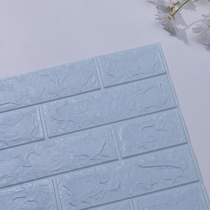 10pcs 3D Wall Stickers Self Adhesive Foam Wallpaper Home Decor Living Room Bedroom House Decoration Bathroom Soft Wall Panels: 2