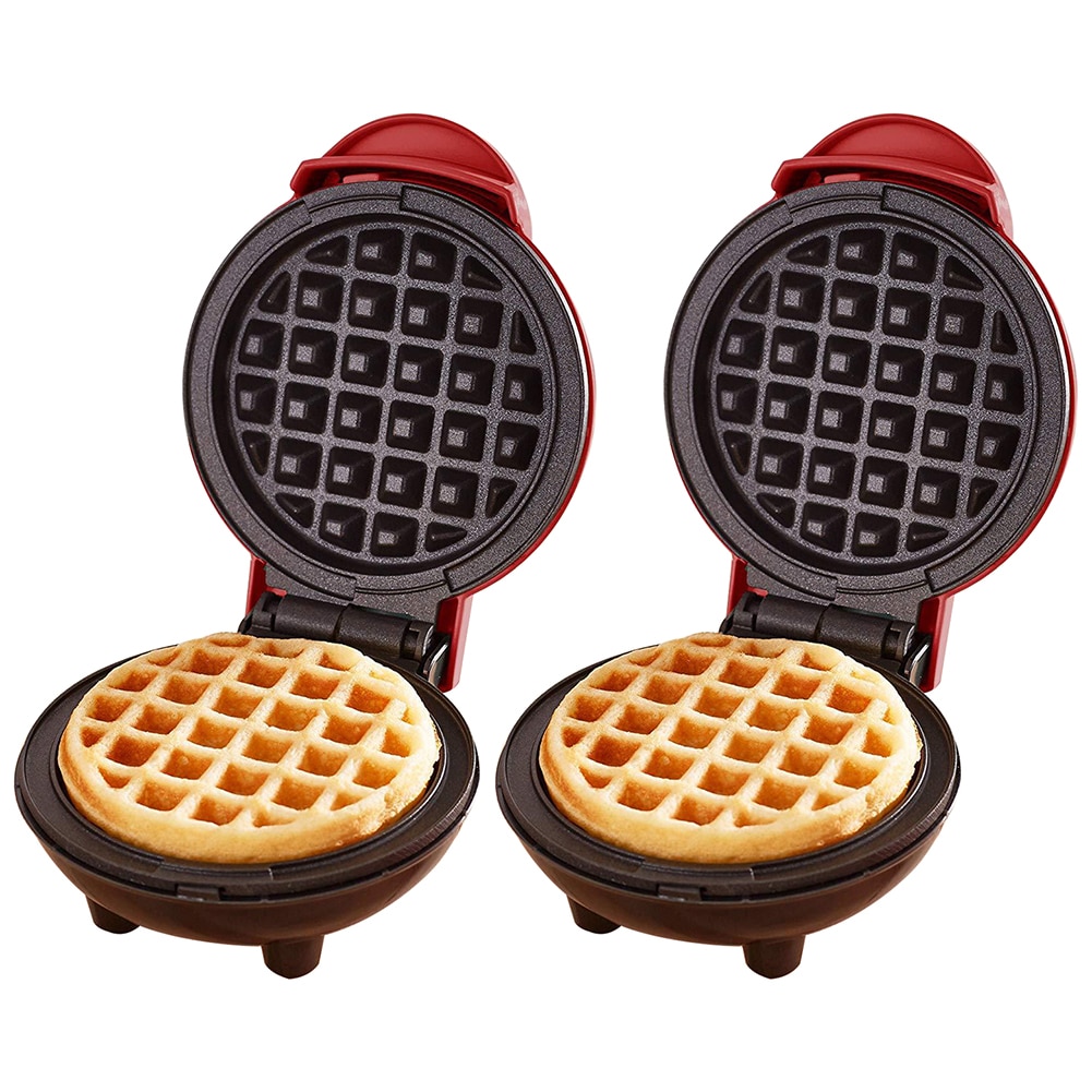 Mini Waffles eléctricos de 350W, máquina de hacer masa semiesférica para el horno, máquina de hacer gofres para el desayuno, máquina de hacer gofres para el horno, máquina para hacer gofres DIY