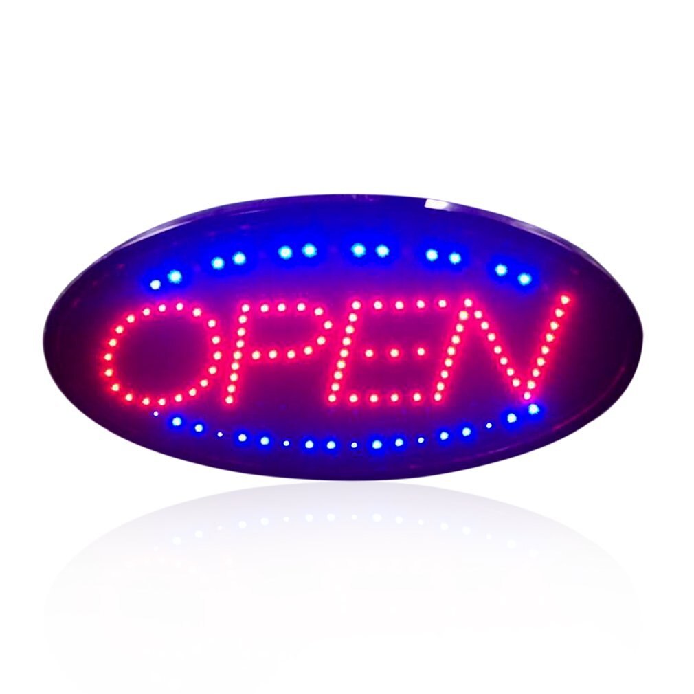 OPEN Advertising Light LED Shopping Store Open Sign Signboard Light Signboard Advertising Board Store Advertising Window Display: US Plug