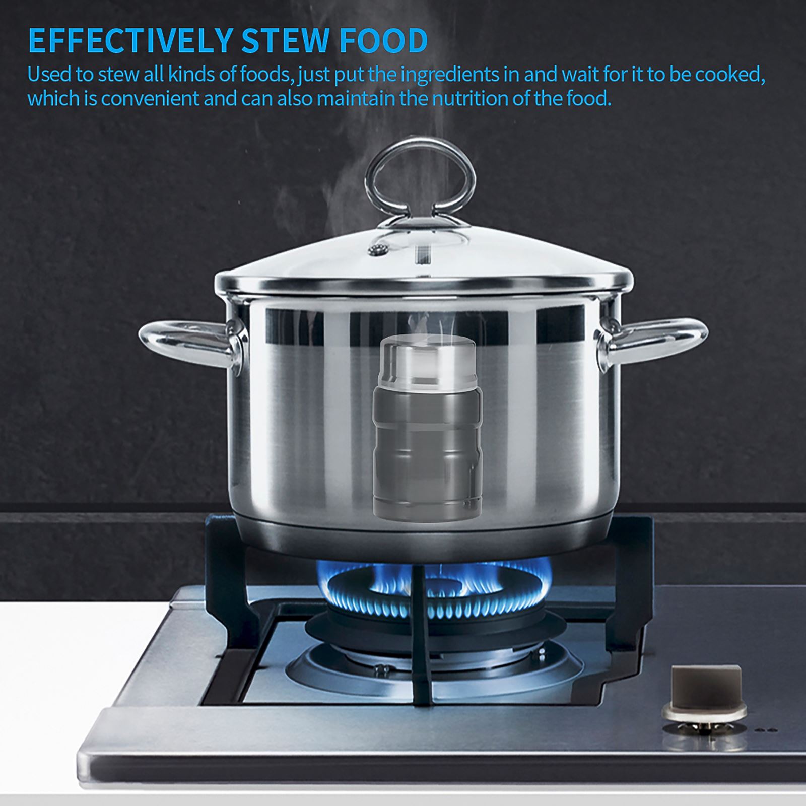 Stainless Steel Insulation Lunch Box For Food With Containers 500Ml Vacuum Flasks Thermo Mug Thermocup Silver