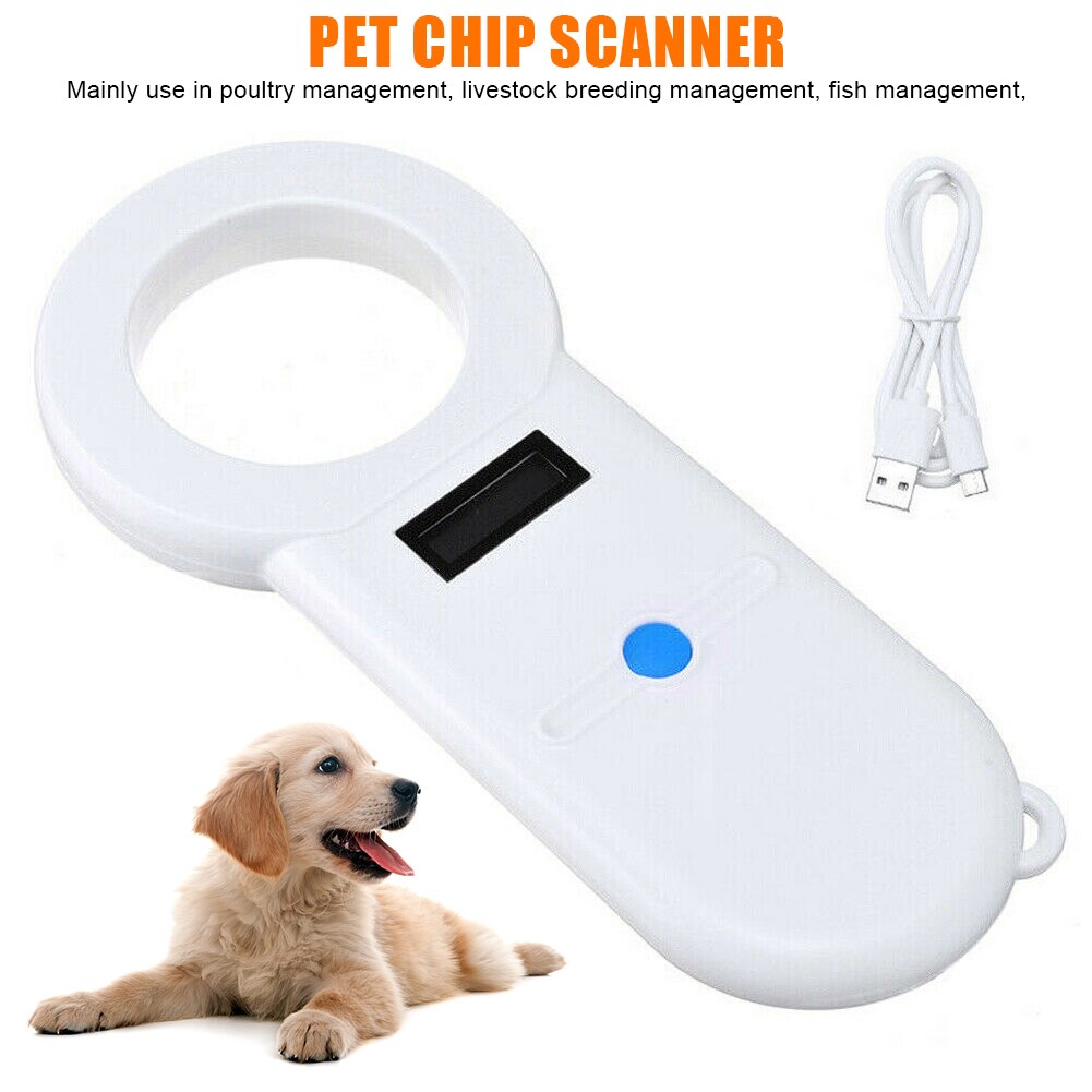 134.2Khz Horse ABS Home Animal Livestock Dog Cat USB Rechargeable Pet Microchip Scanner Idenification Portable Digital Display