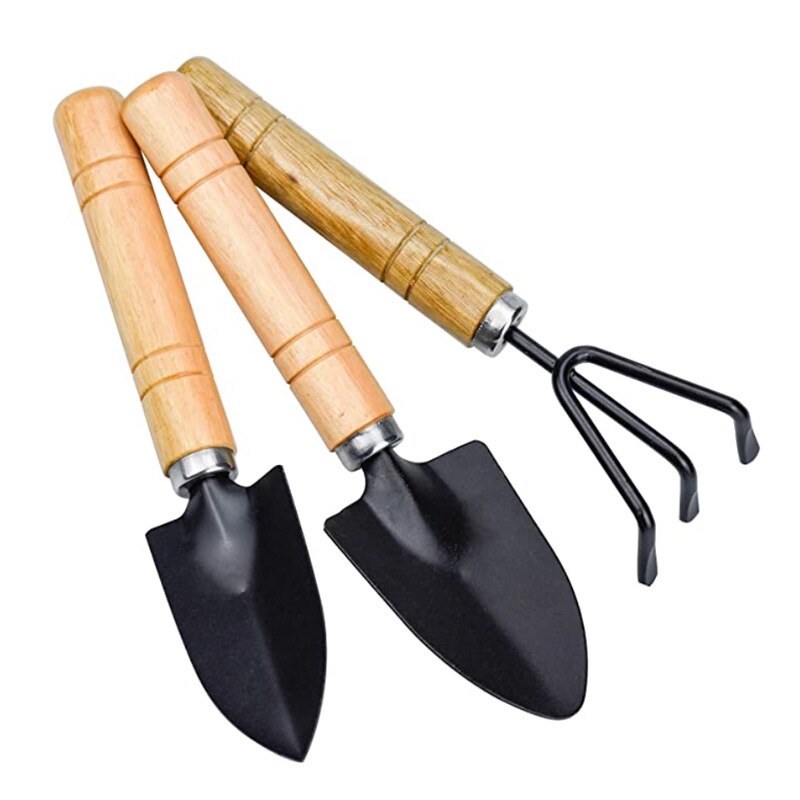 3 Pcs/set Mini Spade Shovel Harrow Flowerpot Tools... – Vicedeal