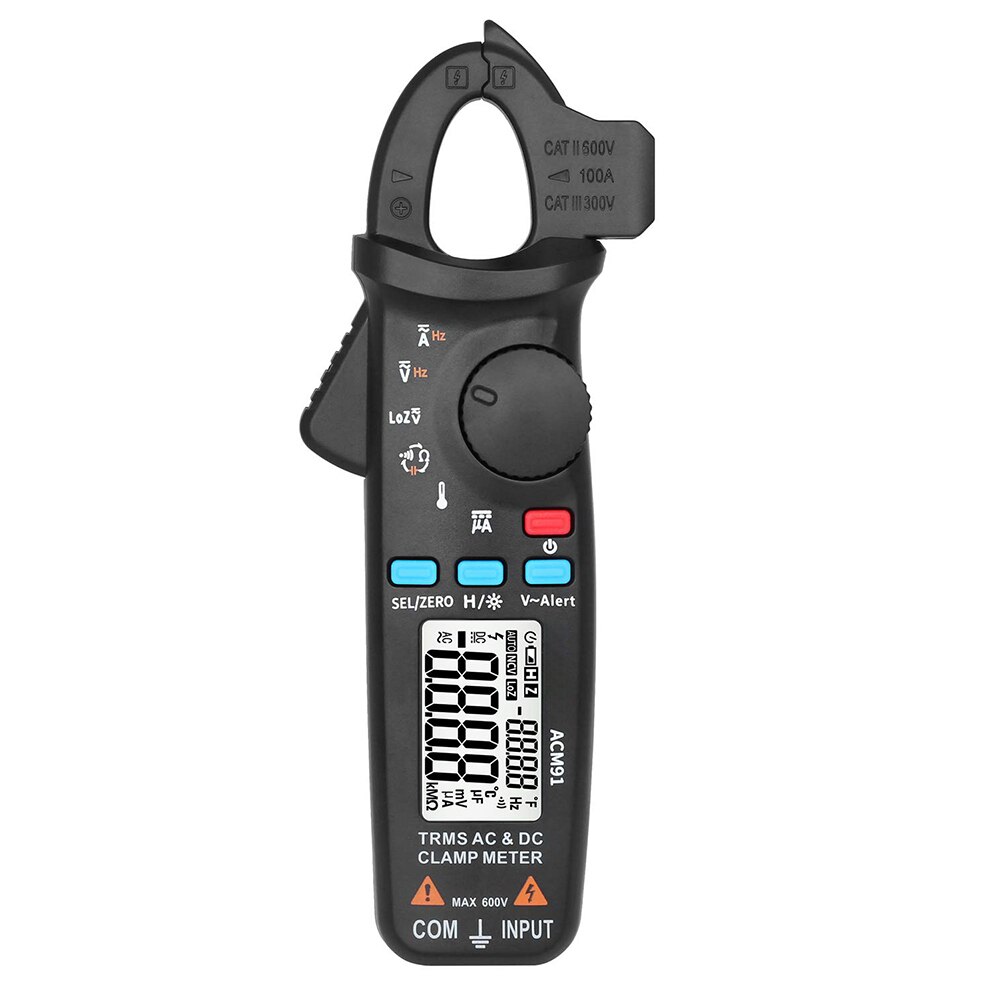 ACM91 Digital Multimeter Digital Multi Tester Voltmeter Ammeter Ohmmeter AC/DC Ohm Volt Amp And Diode Voltage Tester Meter: Black