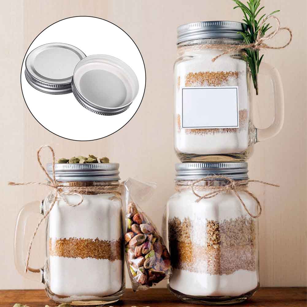 Mason Jar Lids Storage Solid Caps Tinplate Home Kitchen Secure Small Leak Proof Good Sealing Properties 70mm, 87mm