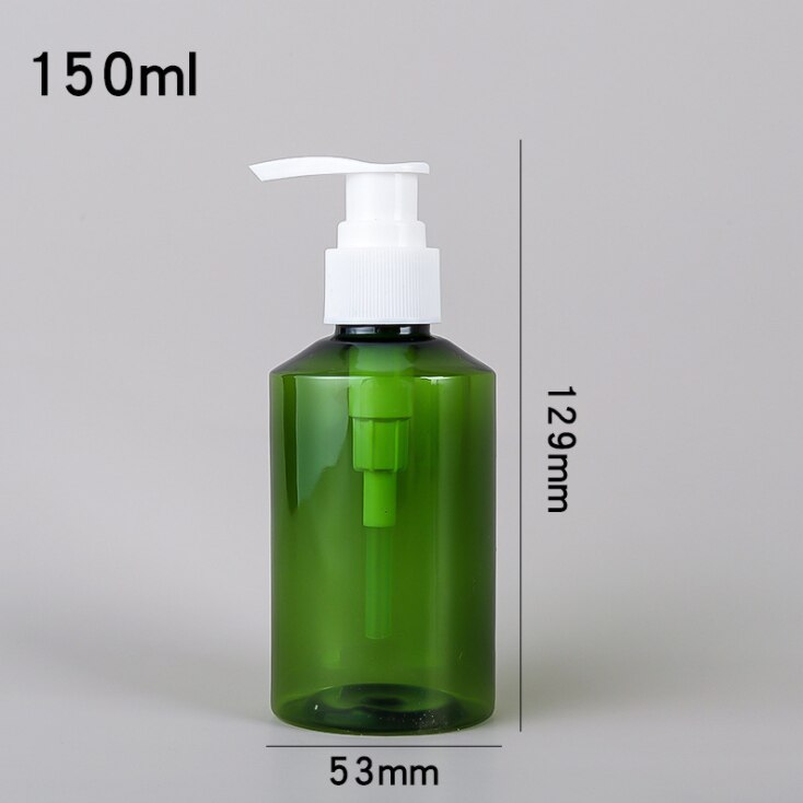 100/150/200/500ml Green Soap Dispenser Bottles Portable Hand Sanitizer Shampoo Lotion Storage Container Bathroom Sub-bottle: D