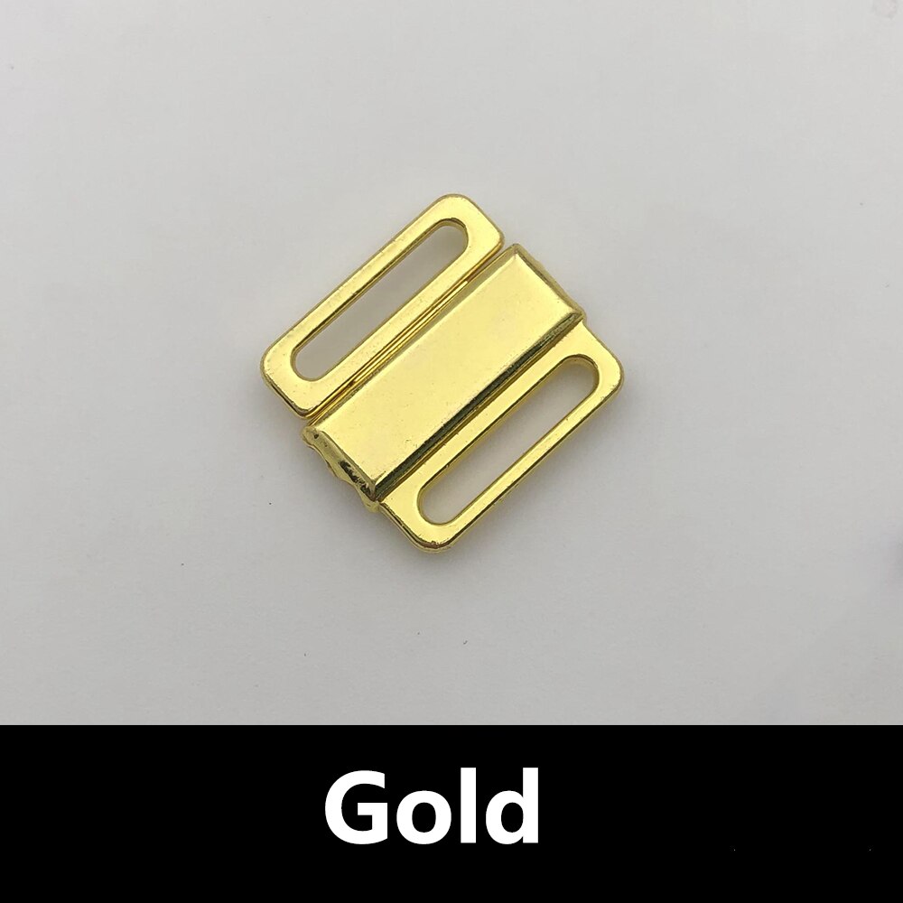 100 sets 12mm bh-clips badmode clickers bh metalen voorsluiting vervanging met 4 kleuren: Goud