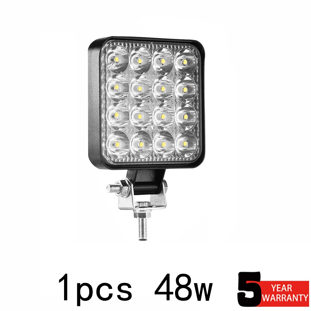 48w led lys bar 16 barra led bil lys 12v 24v arbeidslys for 4 x 4 led bar offroad suv atv traktor båt lastebiler gravemaskin: 1 stk