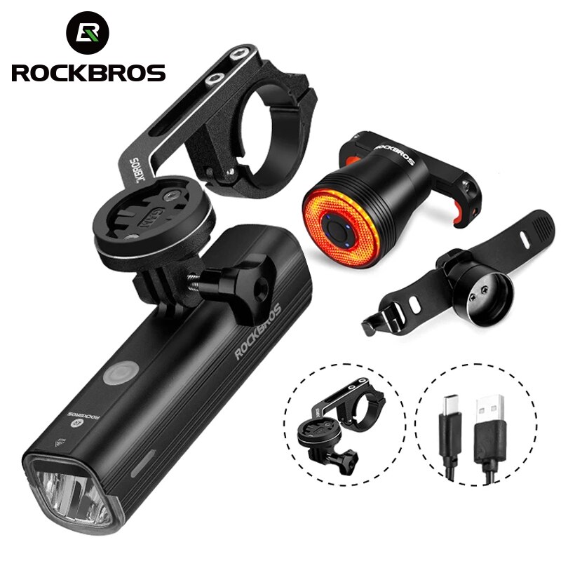 Rockbros cykellygte til gopro holder igs lysholder 1000 lumen cykellygte 4800 mah cykel forlygte flash cykellygter