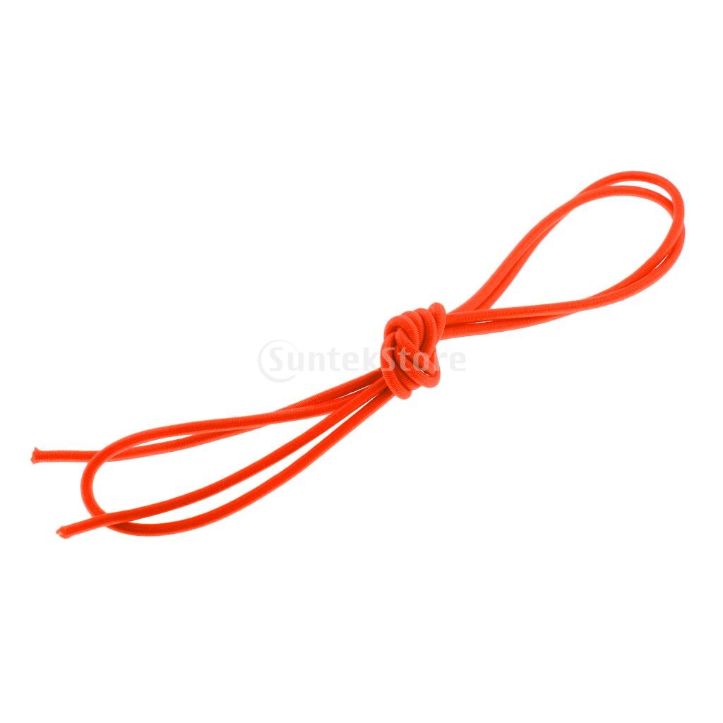 Oranje 3mm 0.5-100m sterke bungee touw schokkoord spanband aanhangwagen boot kajak/vervangende tent opvouwbare staaf elastisch touw