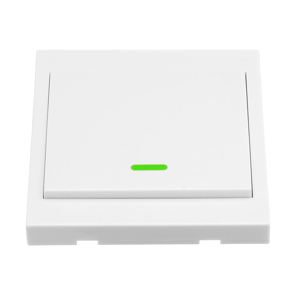 Drukknop Muur Lichtschakelaar Afstandsbediening 3Gang 86 Type Panel Schakelaar Smart Home 433MHz Draadloze RF Afstandsbediening controle: 1 gang