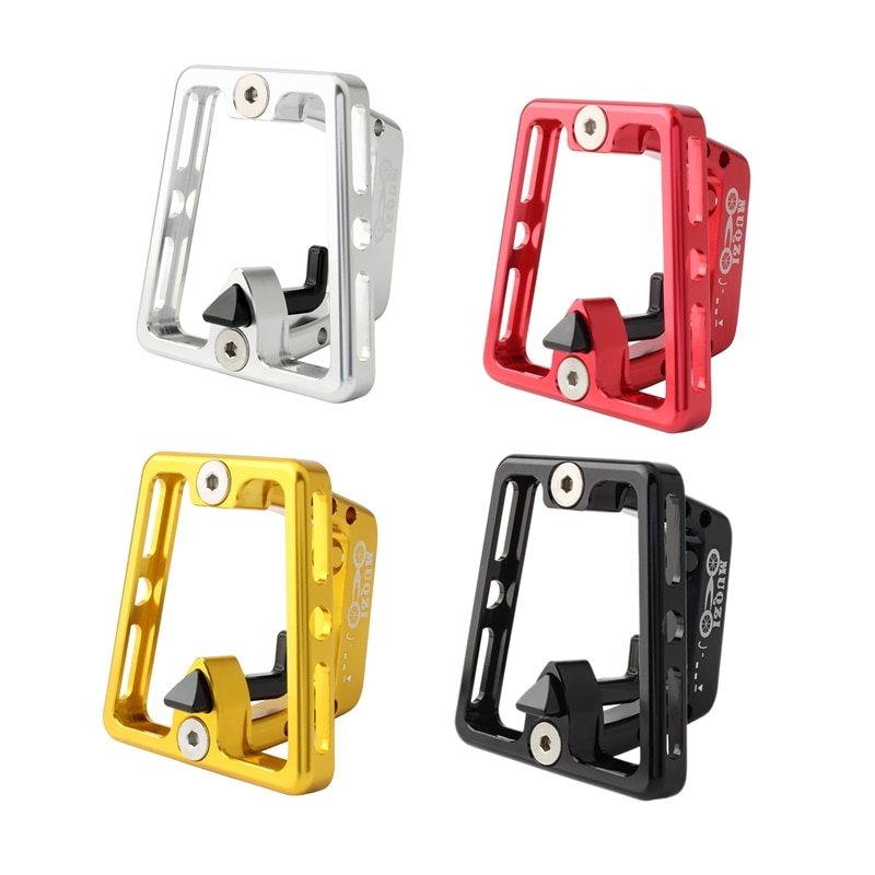 Muqzi Bicycle Front Carrier Block - For Brompton Dahon Folding Bike - Aluminum Alloy - Foldable Cargo Rack Bracket