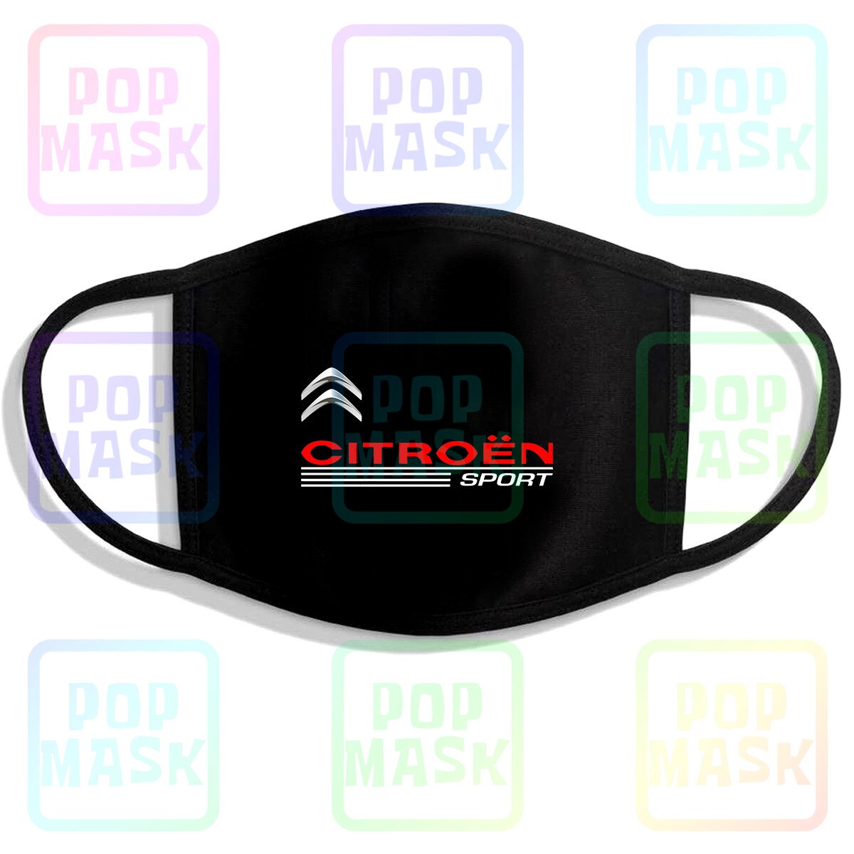 Citroen Sport Racing Herbruikbare Katoenen Anti Vervuiling Gezicht Mond Masker
