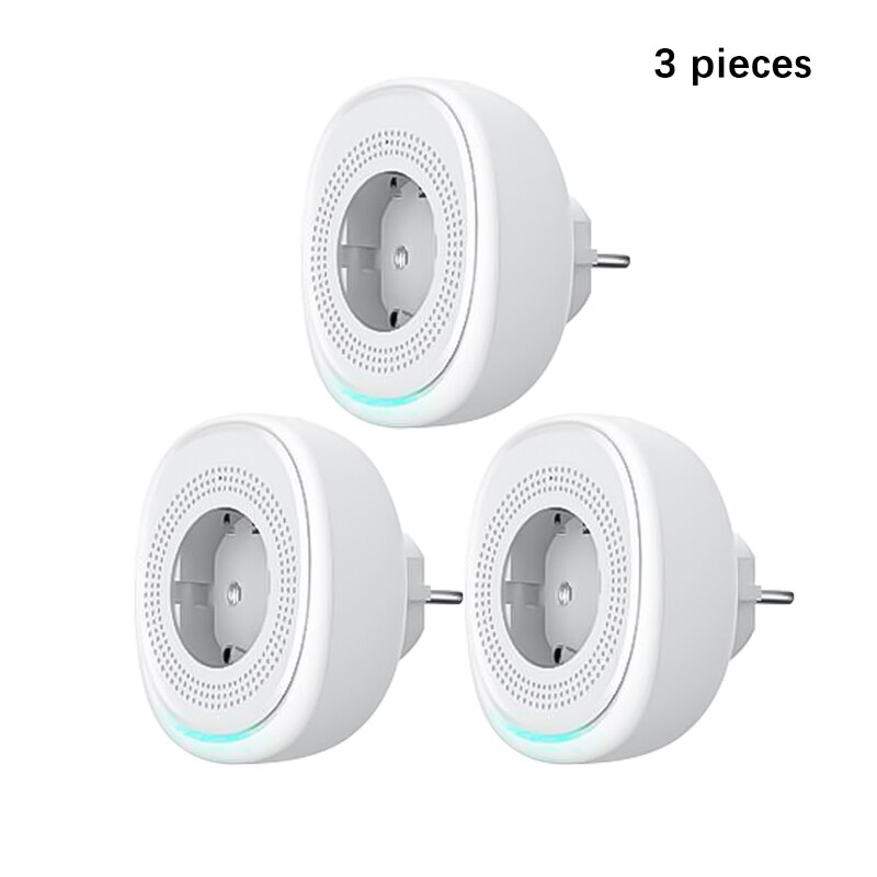 Dual USB Wifi Smart Socket Night Light Smart Life European Smart Socket Electrical Equipment Supplies Electrical EU Sockets Home: 3 PCS