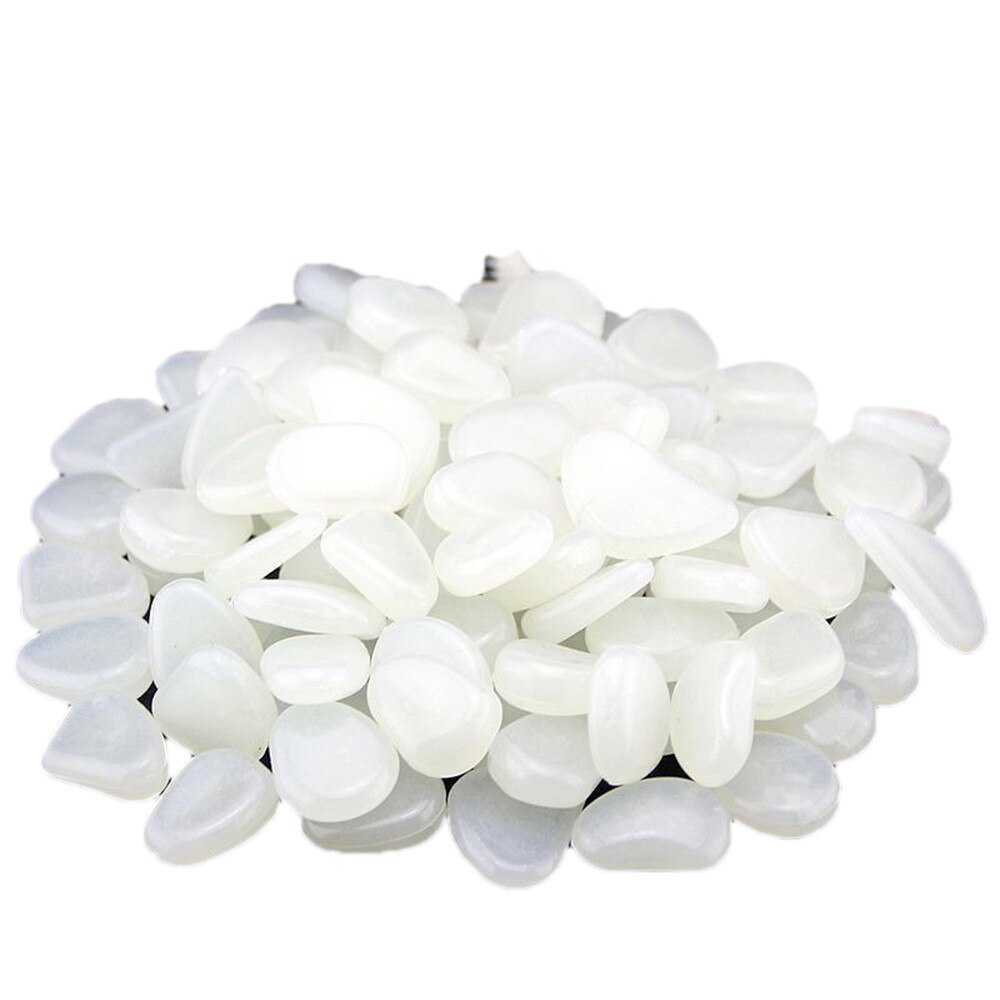 50 Glow In Dark Pebbles Stone Home Garden Walkway Aquarium Fish Tank Valentine Glow In The Dark Garden Pebbles Stones Rocks: E