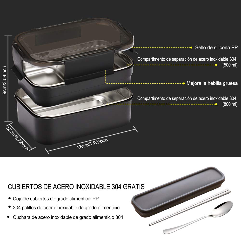 Lunchbox 2 lagen 304 roestvrijstalen thermo bento box voedselcontainer kantoormedewerker lunchbox kinderen bento box verwarmde lunchbox