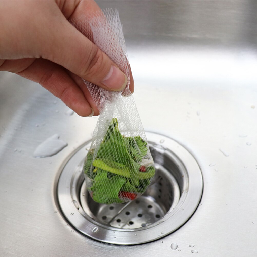 100 Stks/set Douche Riool Afvoerputje Zeef Mesh Wegwerp Aanrecht Filter Douche Filter Bad Stopper Afvoerputje