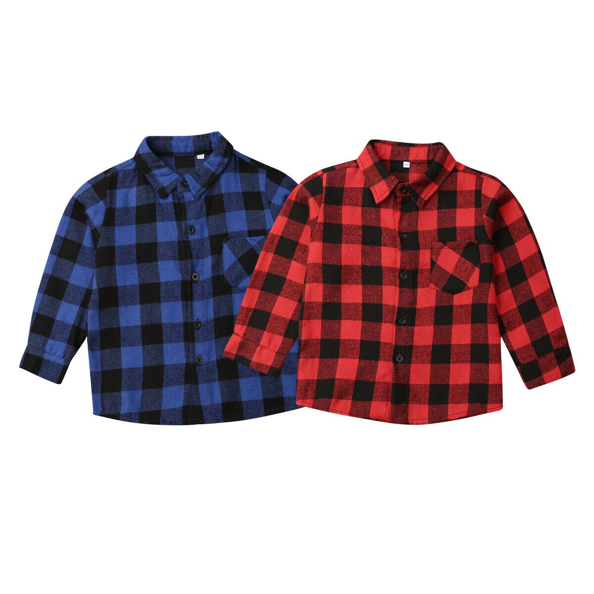 Kerst Plaid Lange Mouw Top Overhemd Jas Voor Peuter Baby Meisjes Jongens