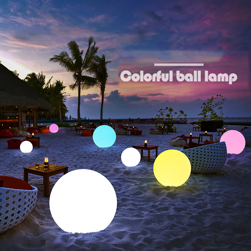 Solar LED Garden Ball Lights Outdoor Christmas Decoration Street Lawn Lamp Rechargeable RGB Swimming Pool Floating Light: Blue
