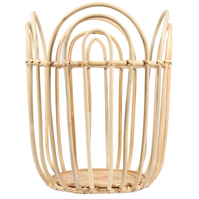 Rattan Storage Basket Clothing Storage Basket Handmade Rattan Laundry Basket,Home Decoration Rattan Vrafts
