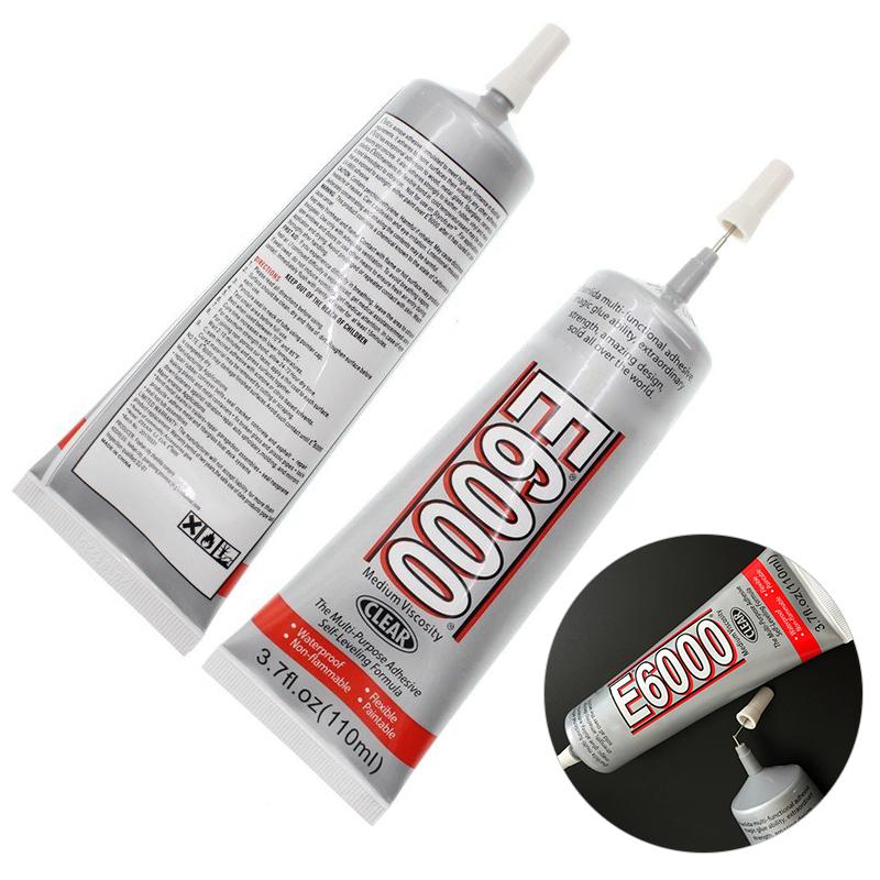 Pegamento E6000 de 15/25/50ml para pintura de diamantes de imitación, bricolaje, tela de Metal, epoxi de cristal, Hotfix para joyería, adhesivo fuerte