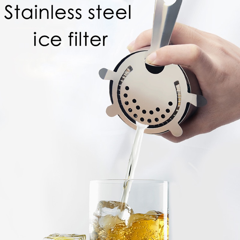 4-Prong Bar Strainer Stainless Steel Cocktail Strainer Bar Accessories for Bartenders and Mixologists