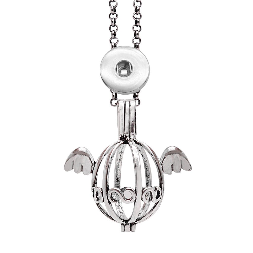 Love Angel Caller 18Mm 20Mm Drukknoop Ketting Diy Sieraden AC3770S