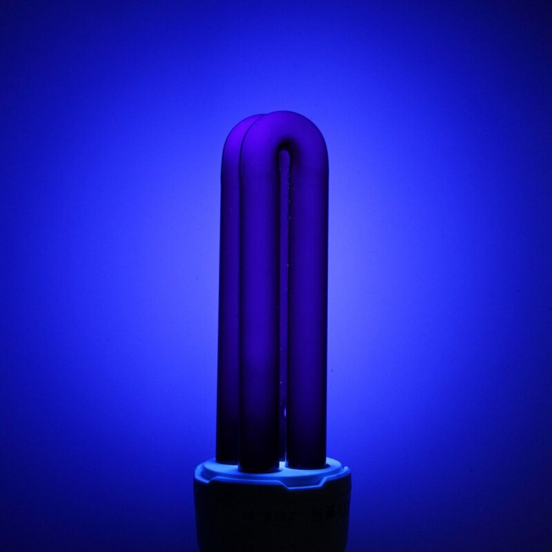 15W 20W 30W 40W E27 UV bombilla AC220V recta baja energía ultravioleta fluorescente negro luz CFL violeta germicida lámpara