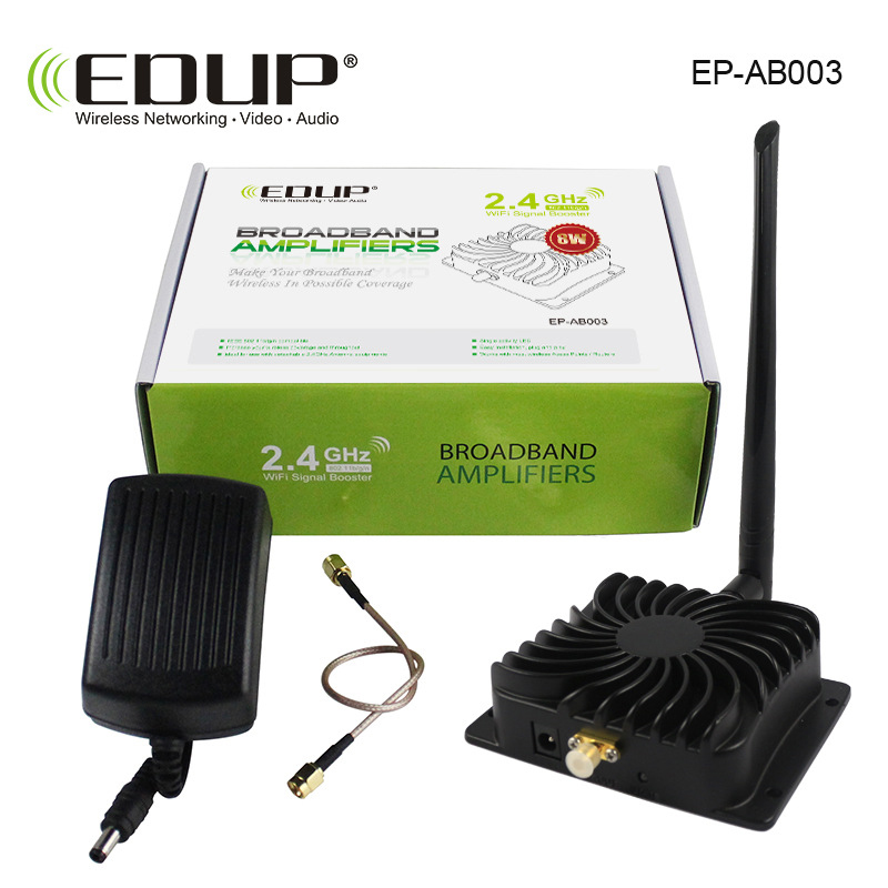 Edup Draadloze Wifi Versterker Power Booster Voor Draadloze Router Signaal Booster Repeater Breedband 2.4Ghz 8W EP-AB003