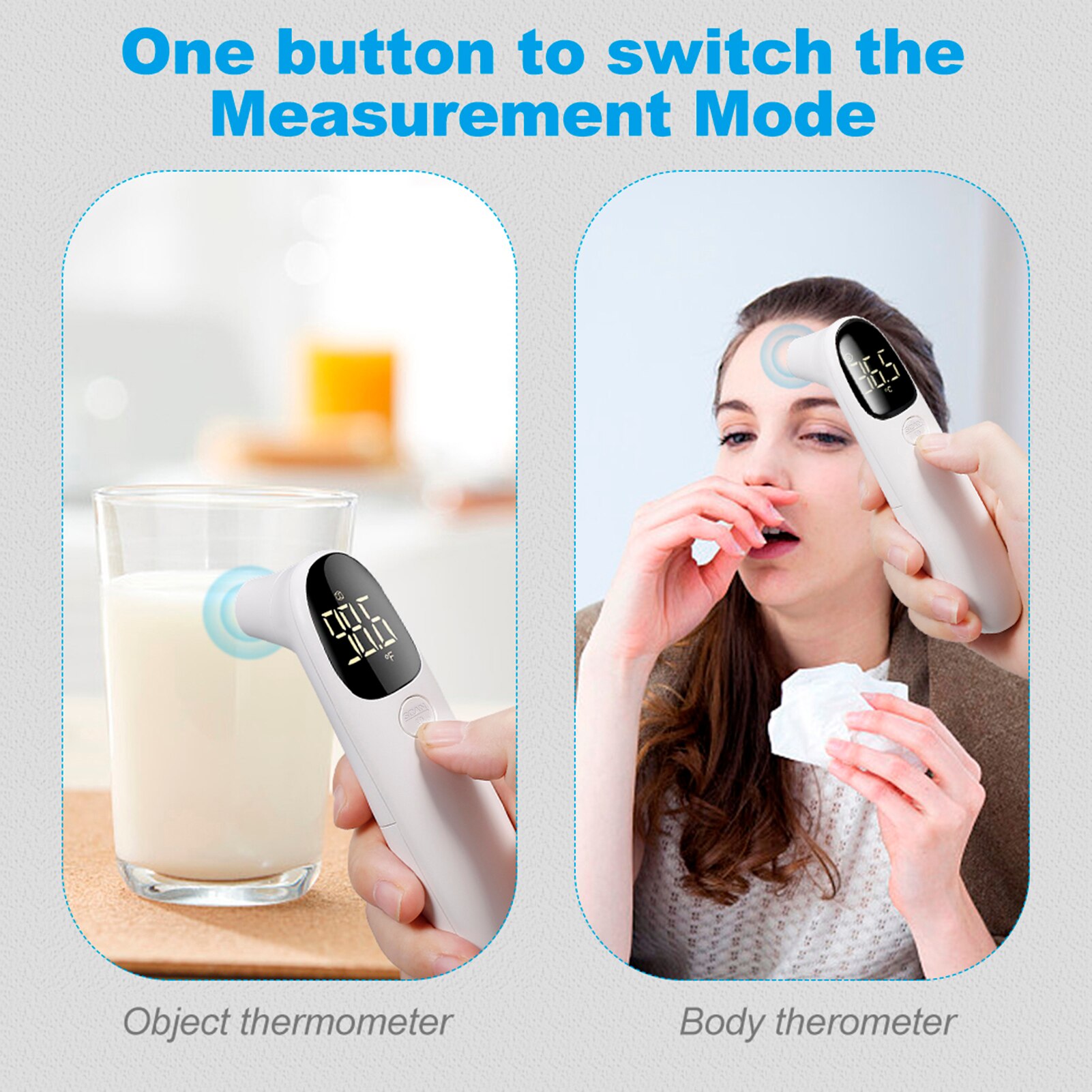 Non-contact Infrared Temperature Sensor, Forehead Thermometer, Smart Sensor, Automatic Body Temperature