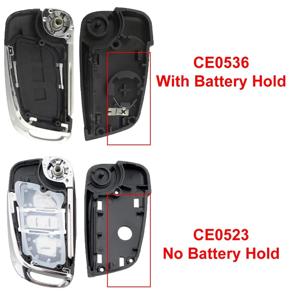 OkeyTech modificado Flip remoto de la llave del coche para Peugeot 307, 408, 308, 4007, 3008 para Citroen C2 C3 C4 C5 C6 VA2/HU83 CE0536/CE0523