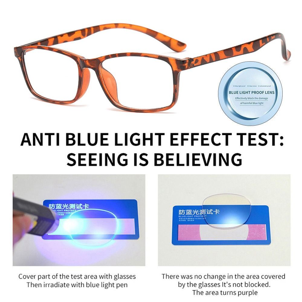 Leopard Print Reading Glasses Anti-Blue Light Reading Glasses Urltra-Light Eye Protection Men Women Eyeglasses +100 +400