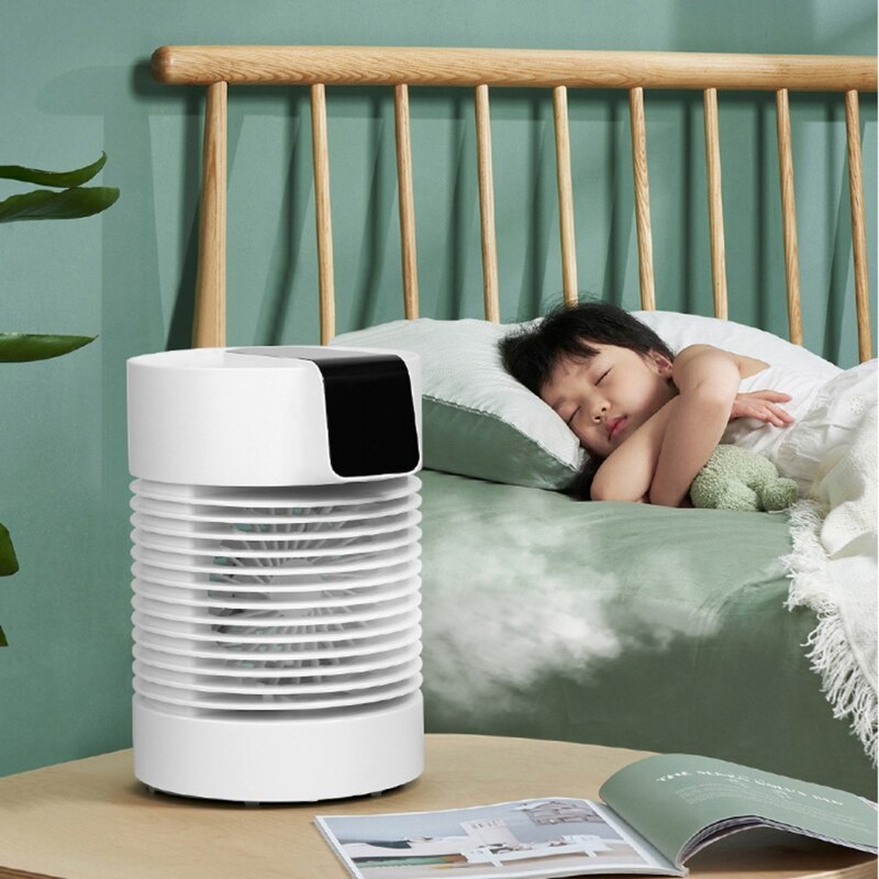 Water-cooled Air Cooler Fan 4000mAh Battery Operated Rechargeable Portable Air Conditioner Fan Humidifier for Room