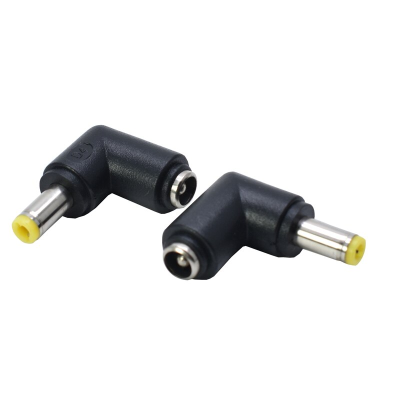 1/2/5Stck DC Energie Konverter Stecker 5,5 x2.5/5.5*2,5mm Weibliche Drehen zu 90 grad 5,5x2,5/5,5*2,5 Verbinder Adapter Stecker