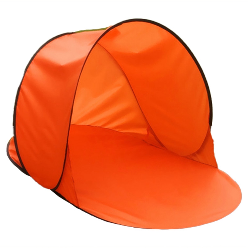 Beach tent-up tent summer sea sun homes garden outdoor camping water-resistant tent: Orange