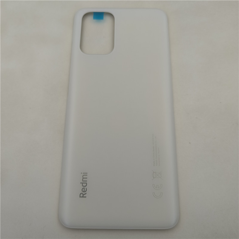 Original For Xiaomi Redmi Note 10 M2101K7AI M2101K7AG Battery Cover Back Door Rear Case For Redmi Note 10S Back Battery Cover: White