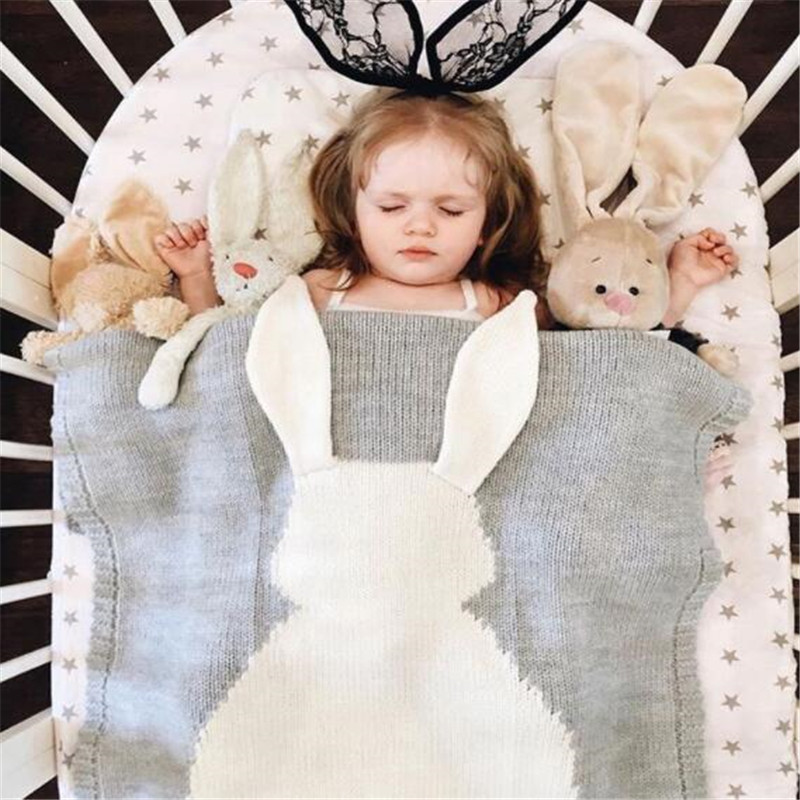 Pasgeborenen Slapen Quilt Deken Baby Speelkleed Konijn Kinderwagen Cover Kinderen Quilt Dutje Student Kids School Dekbed Sofa Dekens
