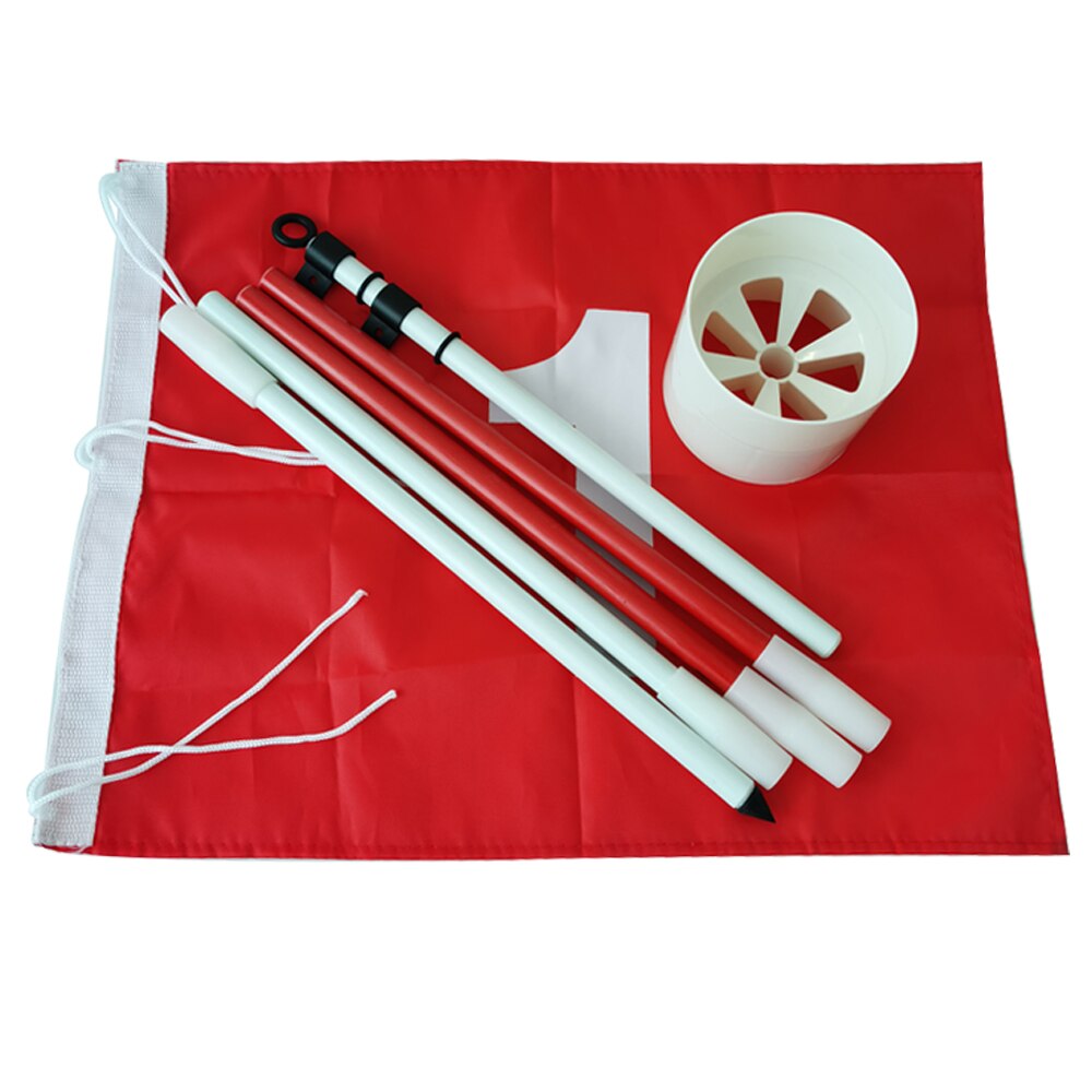 Palo de bandera de Golf de 6 pies, copa de agujero de Golf desmontable, rango de conducción, fibra de vidrio antioxidante, 5 secciones