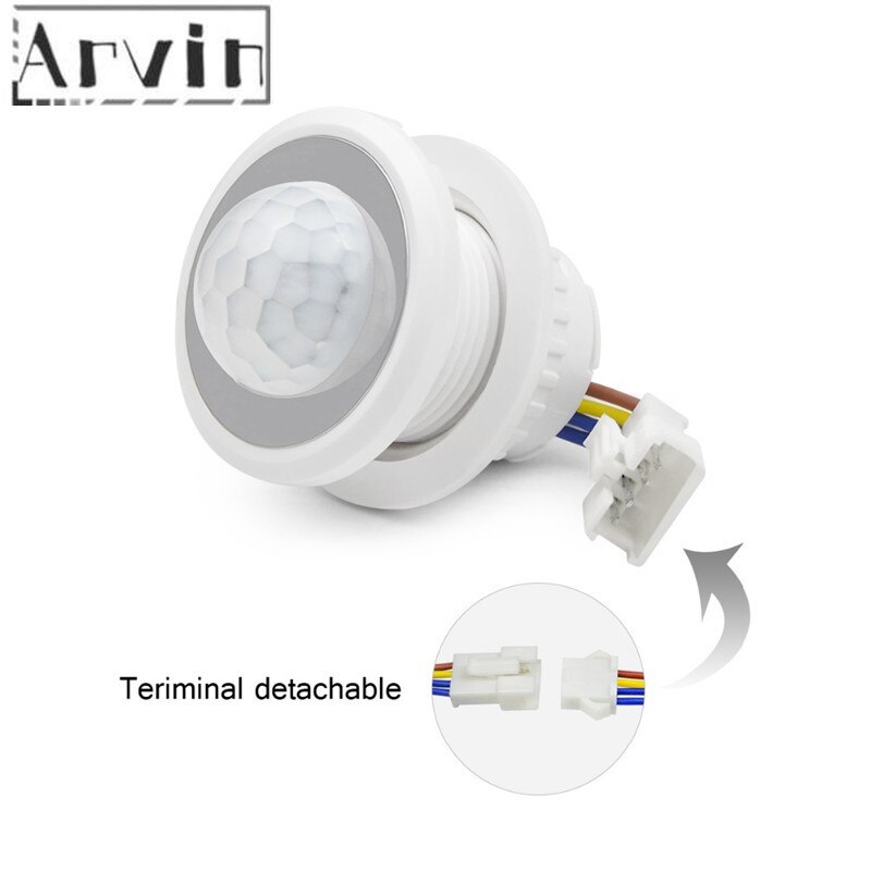 Hjem sikkerhet ledet pir detektor infrarød bevegelsessensor detektor bryter med tidsforsinkelse justerbar pir alarm system