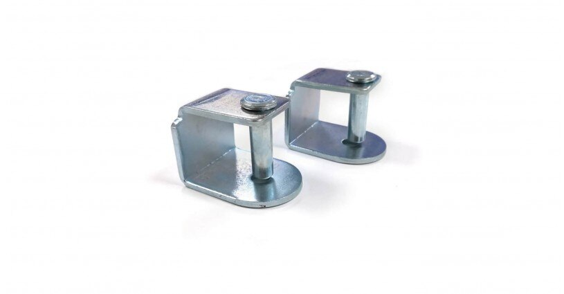 Pack abrazaderas para somier | Apta para patas con tornillo de 10mm |Compatible con somier de 30x40 | Acero