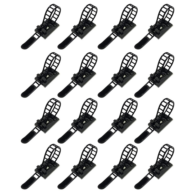 200Pcs Adhesive Cable Clips Wire Clips Car Cable Organizer Cable Wire Management Cable Holder for Car Office: Black