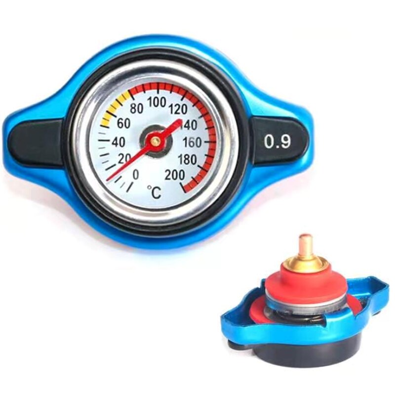Car Temperature Gauge Radiator Cap with Utility Safe Thermostatic Radiator Cap Tank Cover