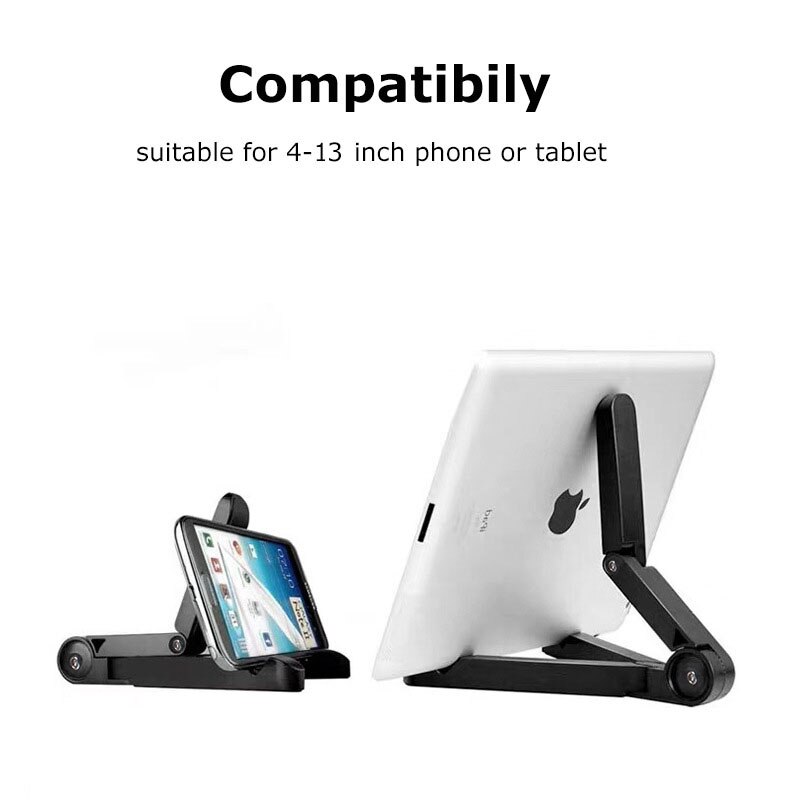 Tragbarer, verstellbarer tablet- und handy-ständer mit mehreren winkeln für mobiltelefone, ipads und samsung tabs (4-13 zoll).