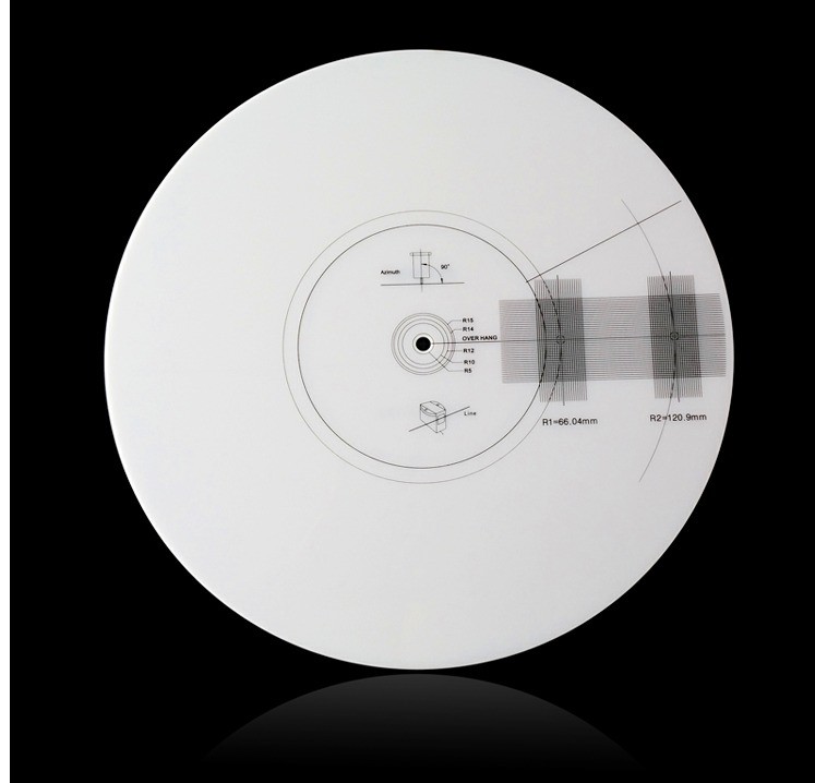 LP Vinyl Record Player Anti-skating Tonearm Calibration Disc Phonograph Cartridge Alignment Protractor Turntable Accessories