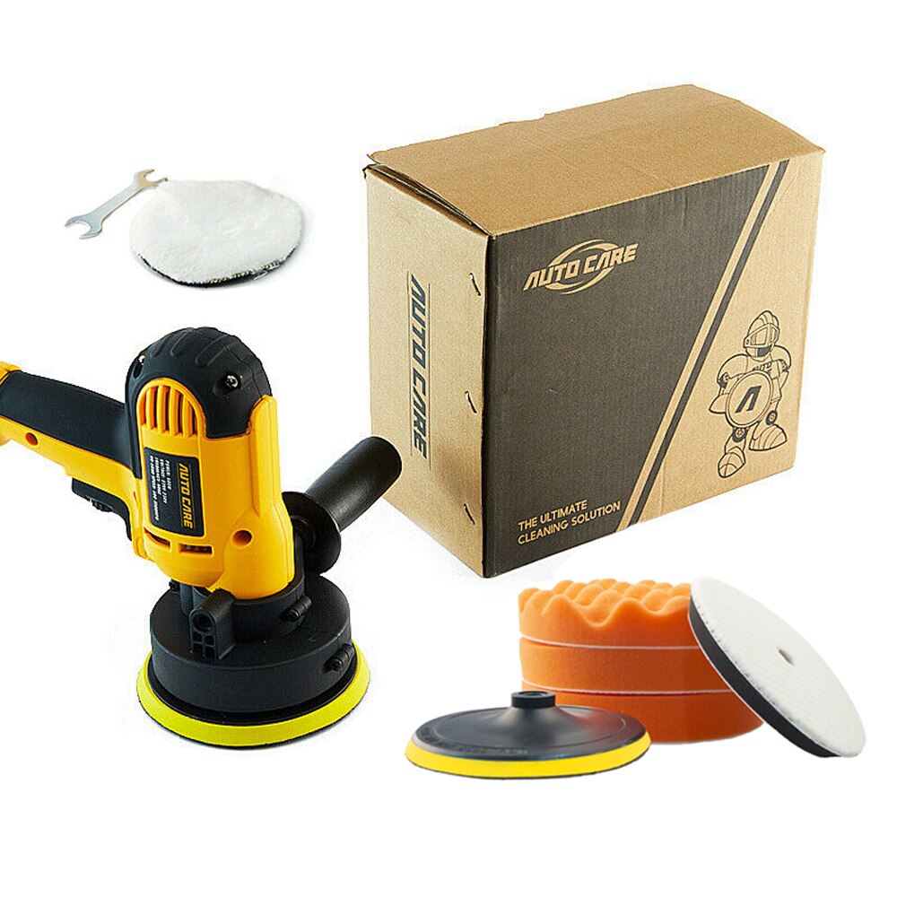 600W Rotary Car Polisher Kit 220V 110V 7Inch Polishing Machine Adjustable Speed Sanding M14 Waxing Tools Machine with Sponge Pad: 110V-130V