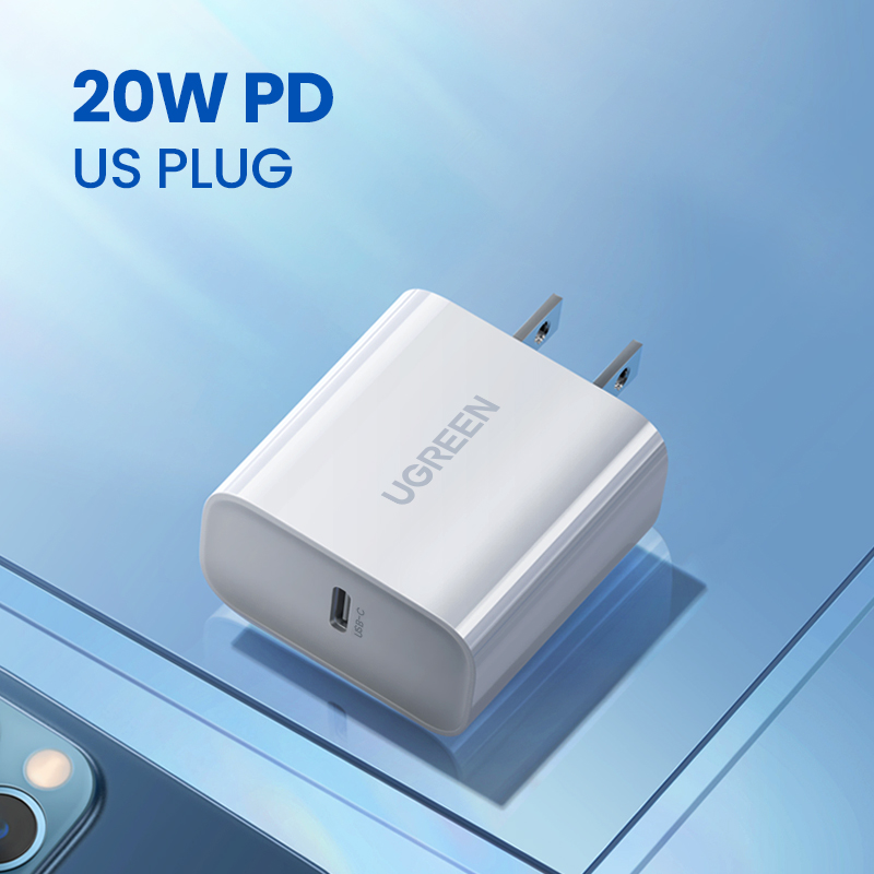 Ugreen Pd Charger 20W Fast Charger Voor Iphone 12X8 Usb Type C Lader Voor Xiaomi Quick Lading 4.0 3.0 Opladen Telefoon Oplader: US 20W White