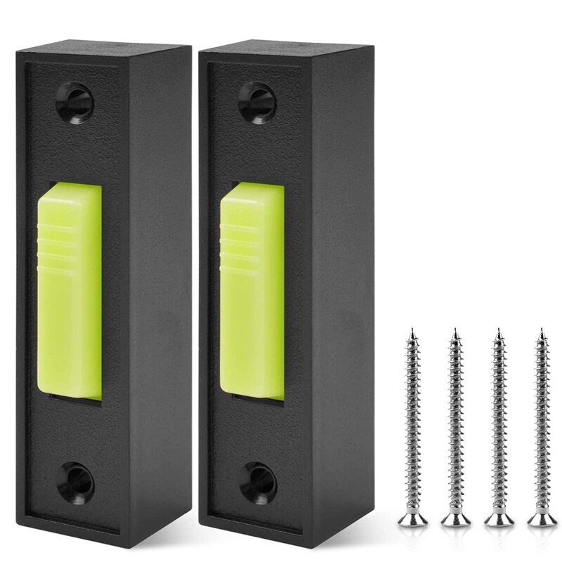 Gtbl Universele Garagedeuropener Schakelaar 41A4166 Verlichte Muur Gemonteerd Drukknop Zwarte Afwerking Met Witte Center: 2pcs